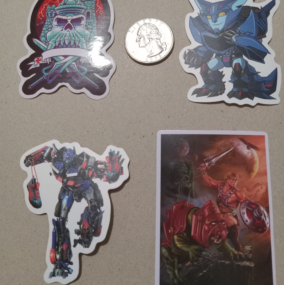 TRANSFORMERS/HE-MAN STICKERS